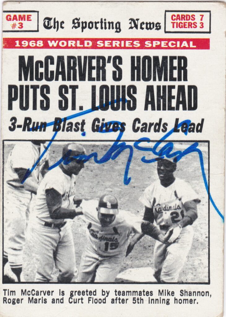 Through his love of baseball Tim McCarver reached the top of two professions