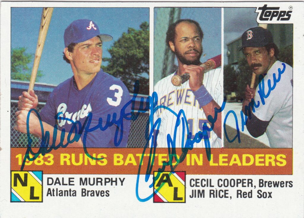 Dale Murphy drove in 100 or more runs in 5 times between 1982-1987