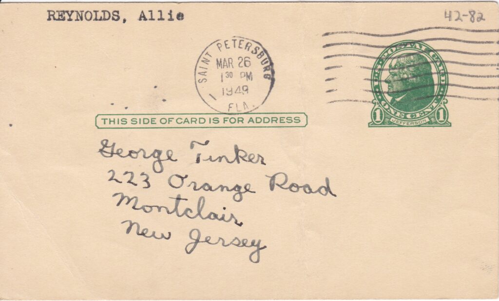 Government postcards give context to when and where the piece was signed