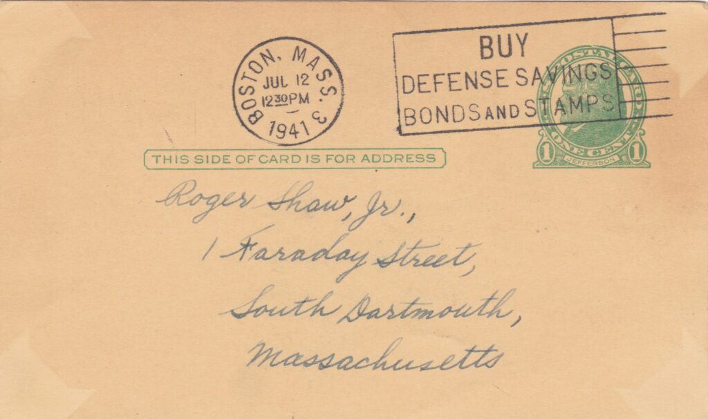 Government postcards help determine when and where the signature originated