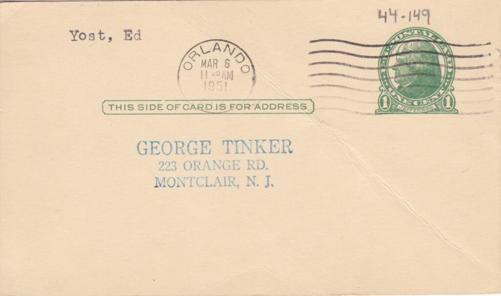 Government postcards provide context to where and when the signature originated