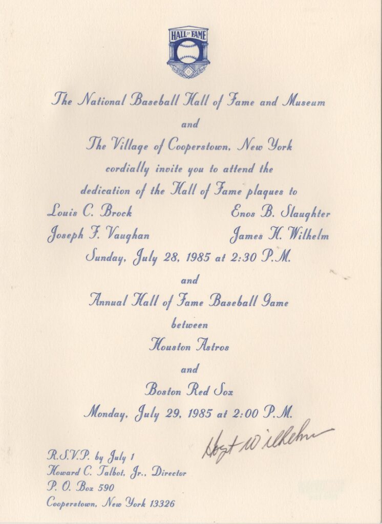 Lou Brock was inducted into the Hall of Fame with 3 others on Sunday, July 28, 1985