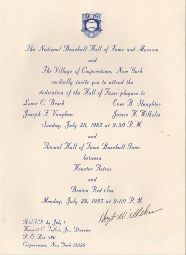 Lou Brock was inducted into the Hall of Fame with 3 others on Sunday, July 28, 1985