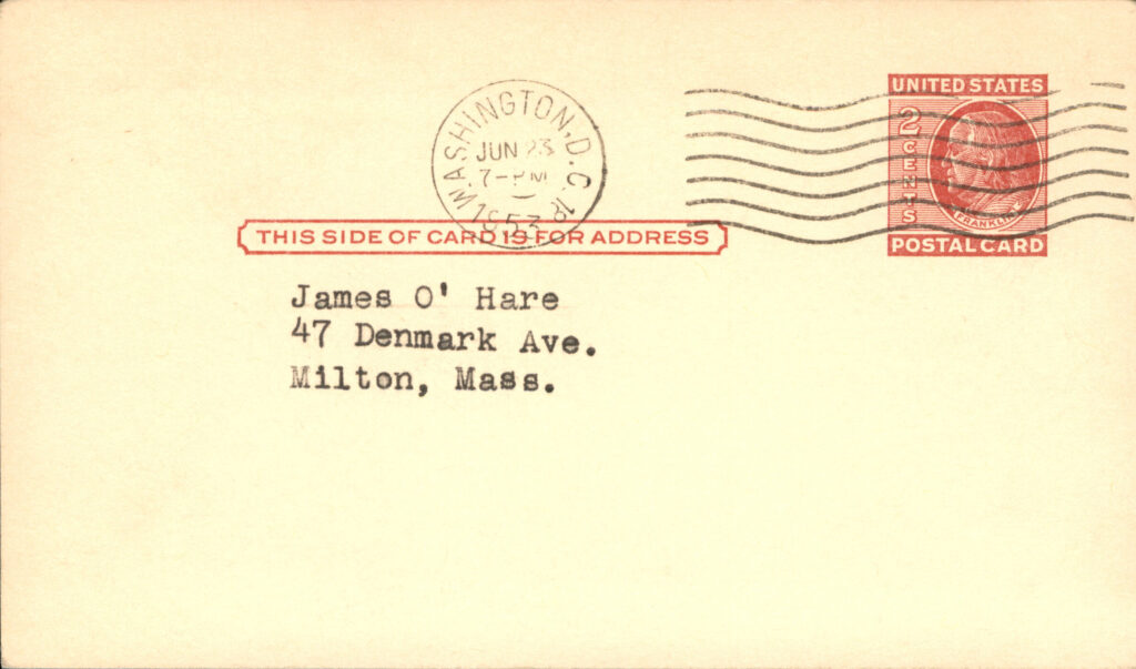 The USPS postmark helps determine when and where the signature originates