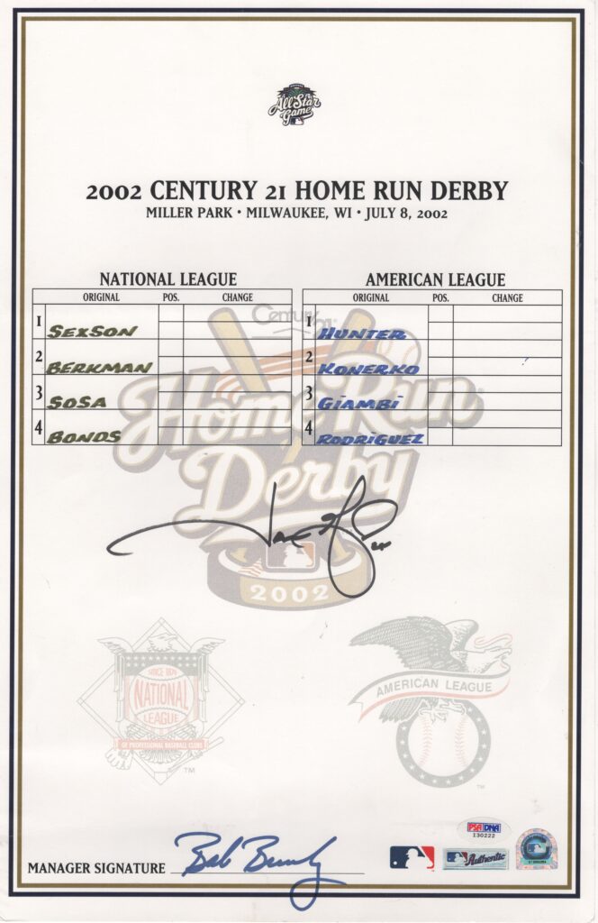 Jason Giambi won the 2000 AL MVP, 2002 Home Run Derby & the 2005 Comeback Player of the Year