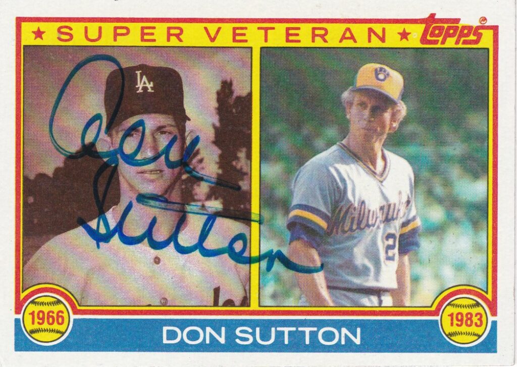 Though Sutton ranks high on the Dodger pitching leaderboard, he played for 4 other teams