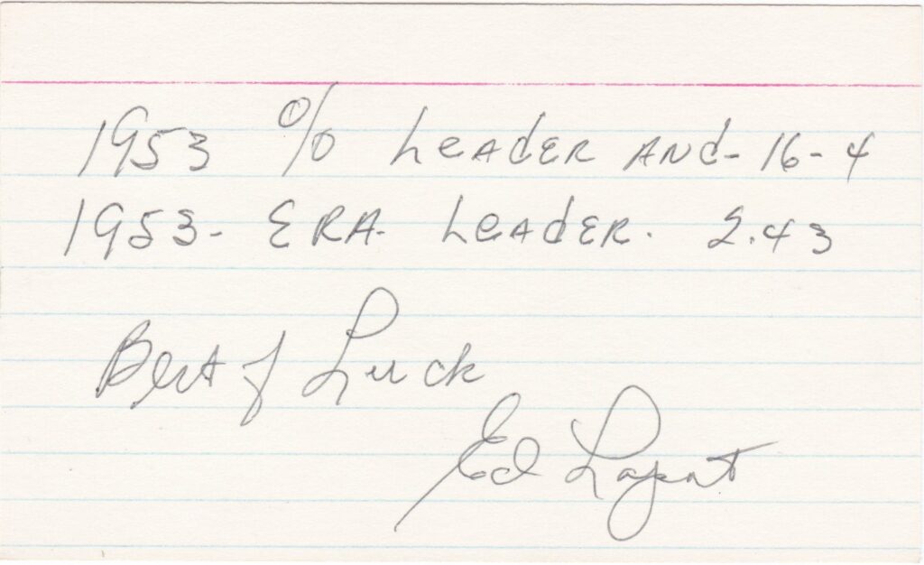 Eddie Lopat averaged more than 16 wins per season from 1947-53 with the White Sox and Yankees