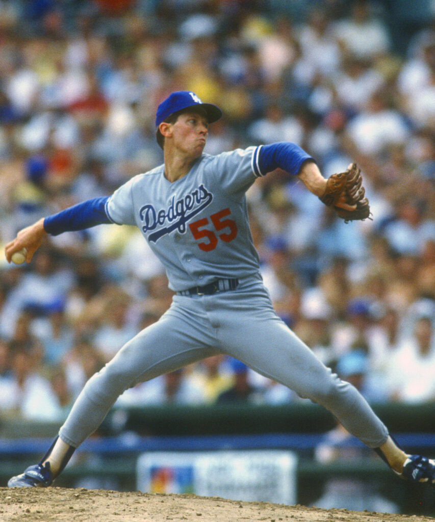 orel hershiser signed jersey