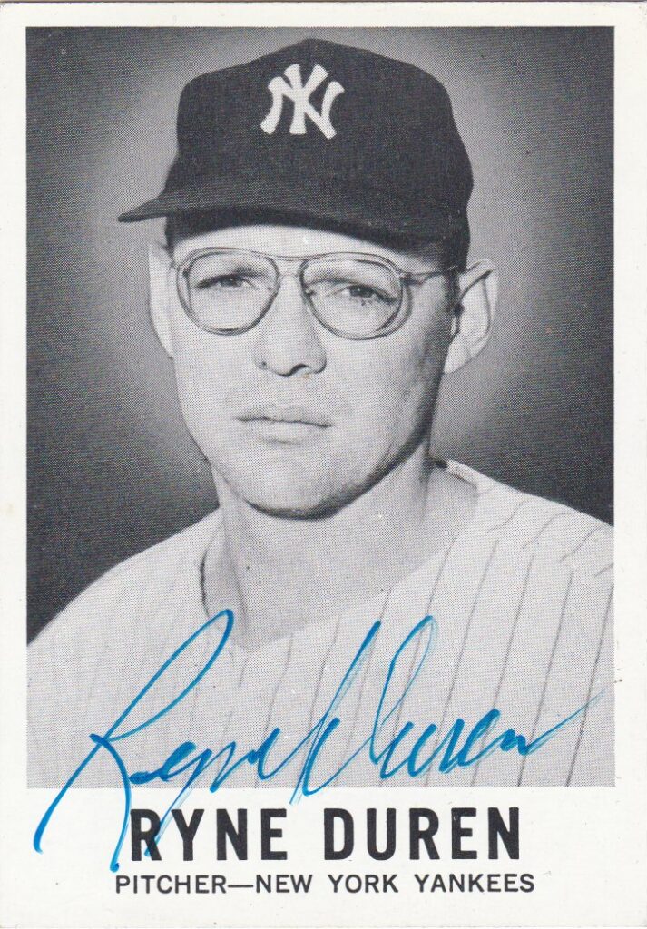 Duren tamed his fastball enough to make four All Star teams from 1958-1961