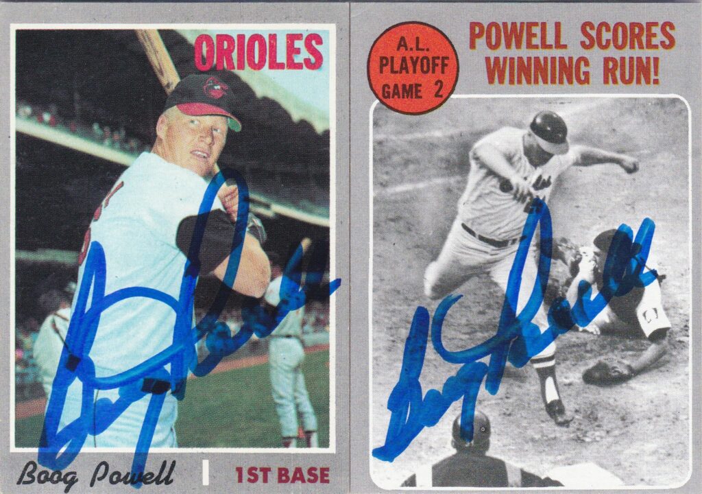 In 1979 the Baltimore Orioles inducted Boog Powell into their team Hall of Fame