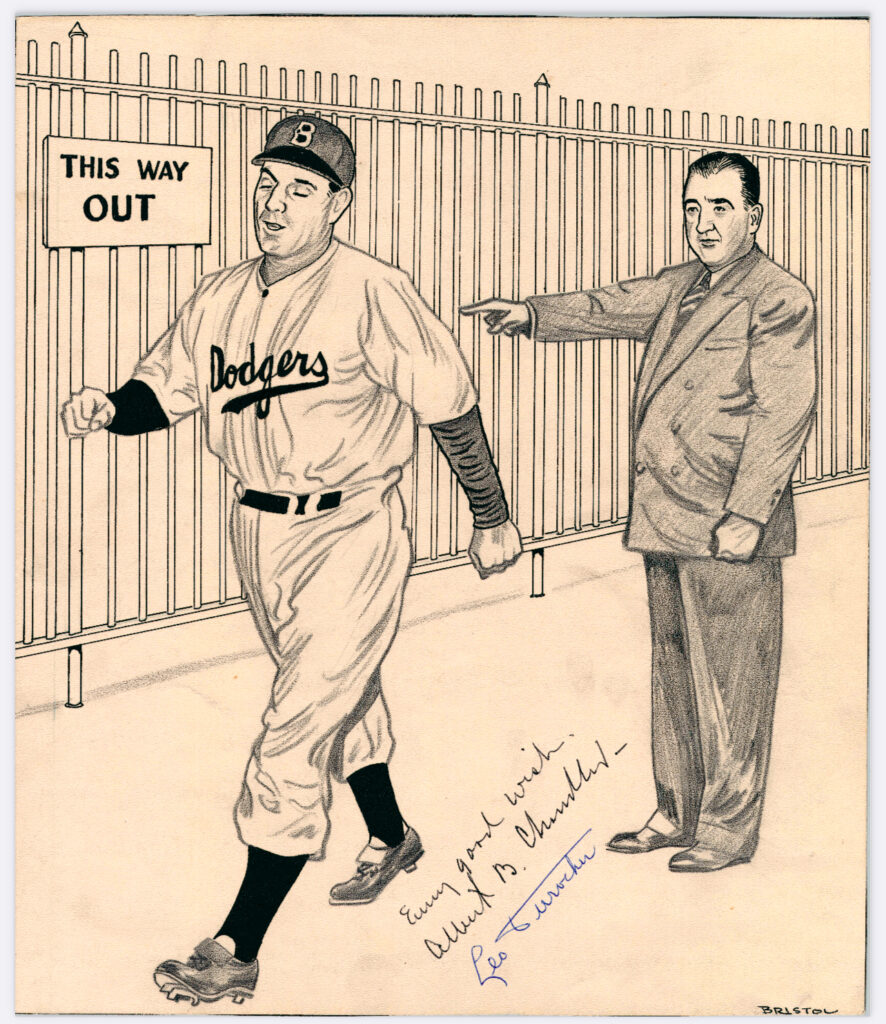Before the 1947 season Leo Durocher was slated to usher in Jackie Robinson with the Dodgers