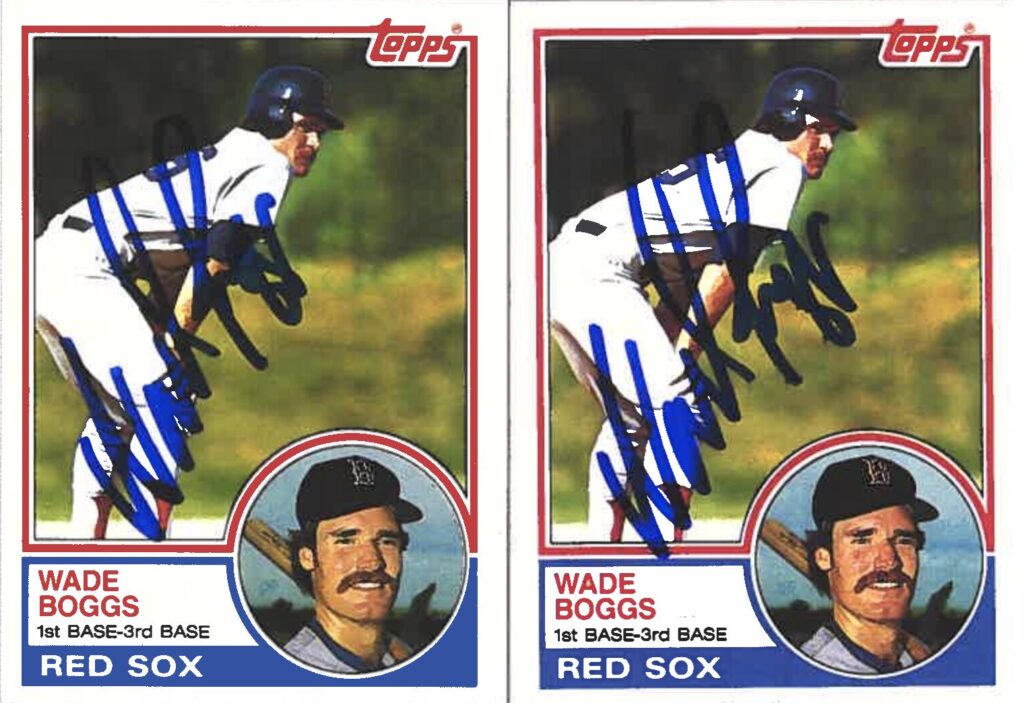 Boggs hit .349 with a .406 on-base percentage as a rookie in 1982