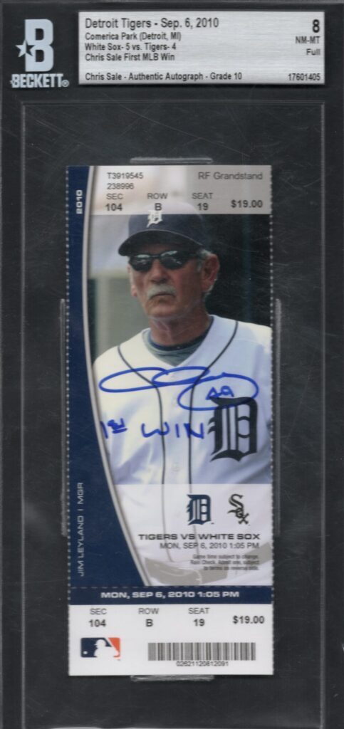 Sale got his first win on September 6, 2010 and came out of the bullpen in his first two seasons