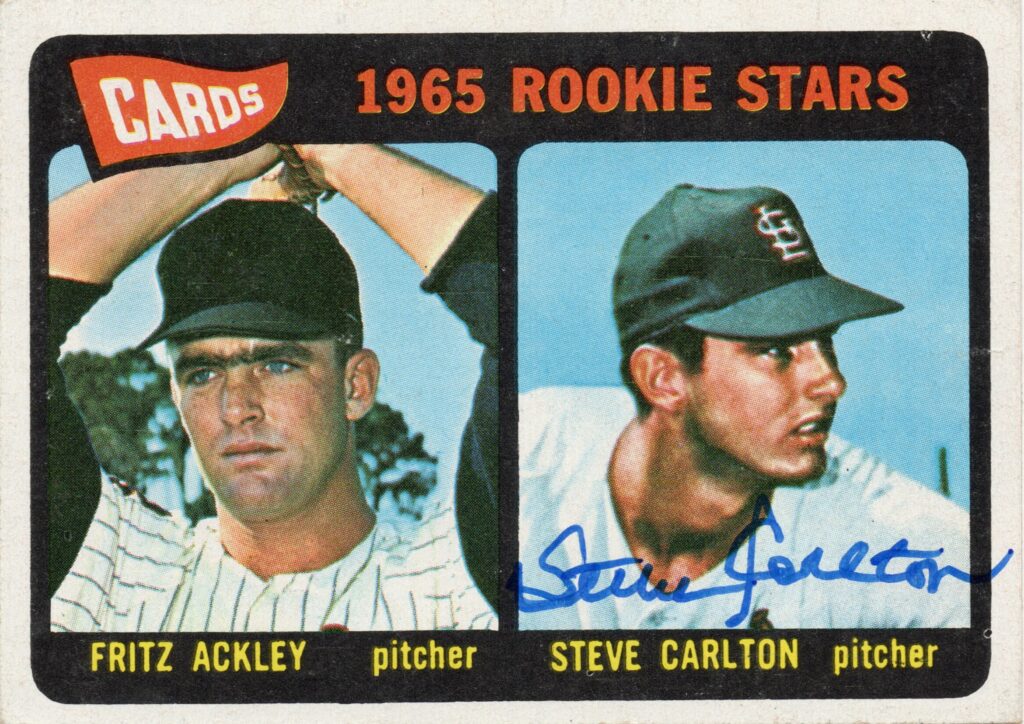 Signed by the Cardinals in October of '63, Steve Carlton was in the bigs by April of '65