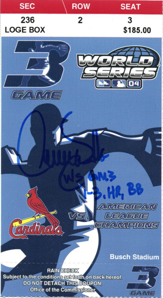 Despite Walker's .357/.438/.929 slash line, the Red Sox swept his Cardinals in the 2004 World Series